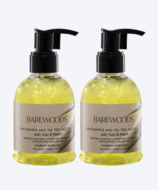 Niacinamide and Tea Tree Face Wash 150ml (Pack of 2)